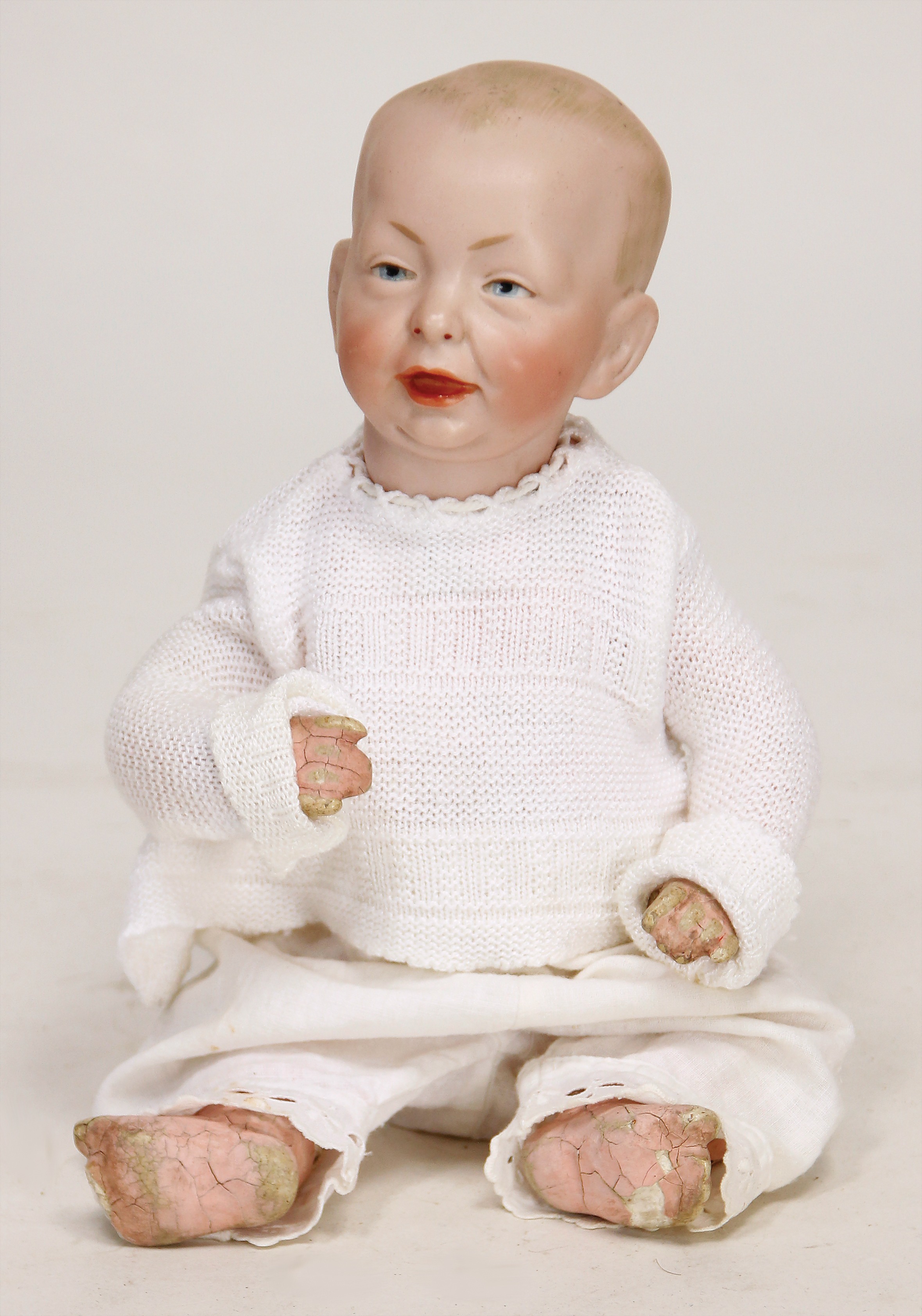 Porzellan-Mini-Püppchen-Set Nr 48 *Sonder-Lagerverkauf 2 Puppen Gr.ca.16cm 