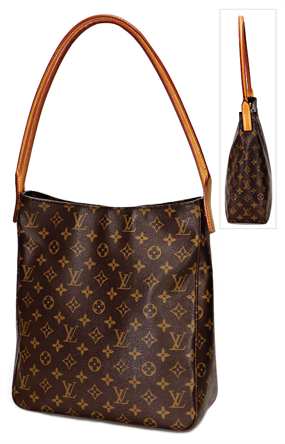 Louis Vuitton Loop Hobo Reverse Monogram Canvas Brown Auction